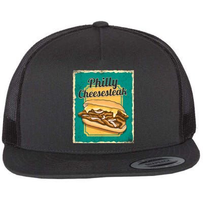 Philly Cheesesteak Flat Bill Trucker Hat