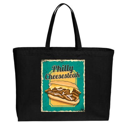 Philly Cheesesteak Cotton Canvas Jumbo Tote