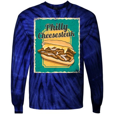 Philly Cheesesteak Tie-Dye Long Sleeve Shirt