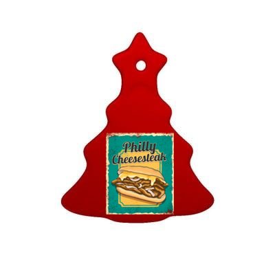 Philly Cheesesteak Ceramic Tree Ornament