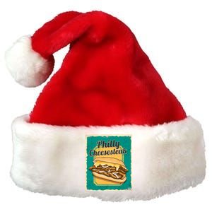 Philly Cheesesteak Premium Christmas Santa Hat