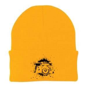 Photographer Camera Photography Retro Journalist Tee Knit Cap Winter Beanie