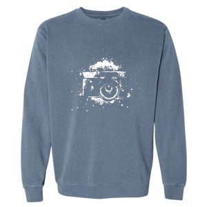 Photographer Camera Photography Retro Journalist Tee Garment-Dyed Sweatshirt