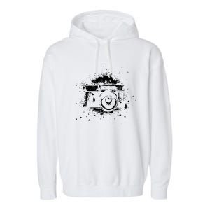 Photographer Camera Photography Retro Journalist Tee Garment-Dyed Fleece Hoodie