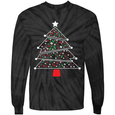 Pharmacist Christmas Pills And Meds Tree Tie-Dye Long Sleeve Shirt