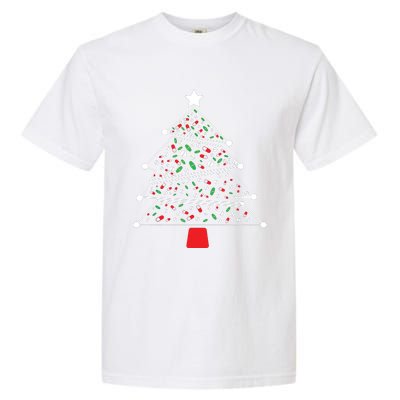 Pharmacist Christmas Pills And Meds Tree Garment-Dyed Heavyweight T-Shirt