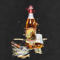 Pappy & Cigar Painting, Blantons, Buffalo Trace Cool Comfort Performance Bucket Hat