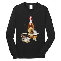 Pappy & Cigar Painting, Blantons, Buffalo Trace Long Sleeve Shirt