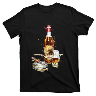 Pappy & Cigar Painting, Blantons, Buffalo Trace T-Shirt