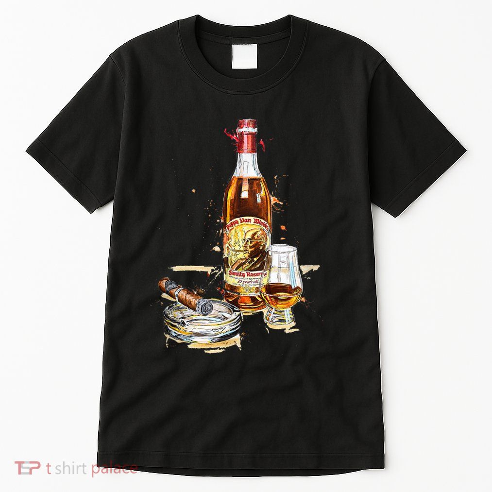 Pappy & Cigar Painting, Blantons, Buffalo Trace Tall T-Shirt