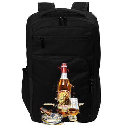 Pappy & Cigar Painting, Blantons, Buffalo Trace Impact Tech Backpack