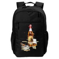 Pappy & Cigar Painting, Blantons, Buffalo Trace Daily Commute Backpack