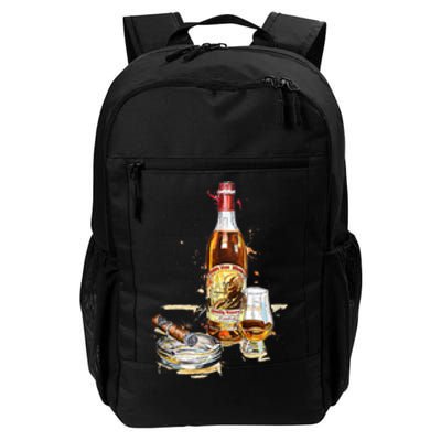 Pappy & Cigar Painting, Blantons, Buffalo Trace Daily Commute Backpack