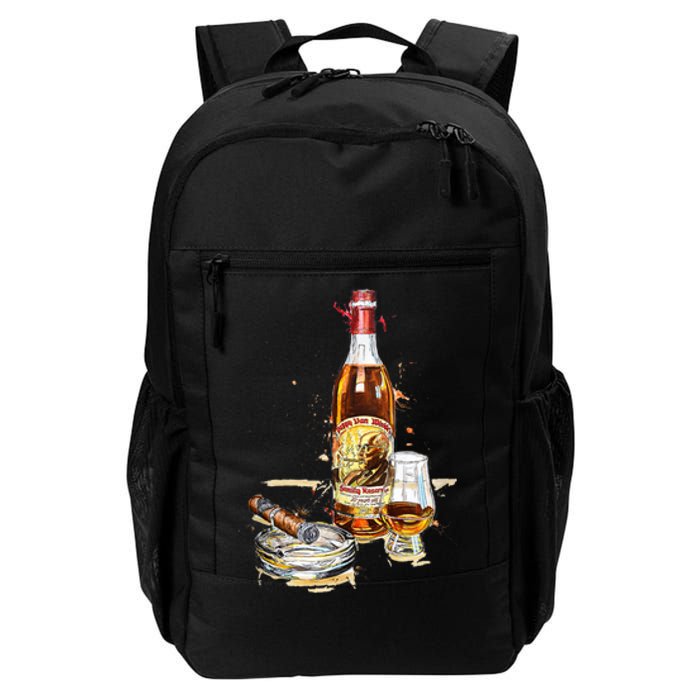 Pappy & Cigar Painting, Blantons, Buffalo Trace Daily Commute Backpack