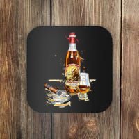 Pappy & Cigar Painting, Blantons, Buffalo Trace Coaster