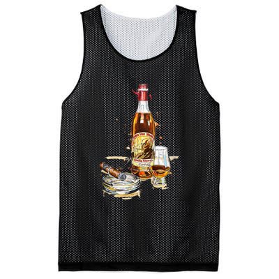 Pappy & Cigar Painting, Blantons, Buffalo Trace Mesh Reversible Basketball Jersey Tank