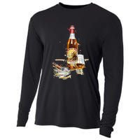 Pappy & Cigar Painting, Blantons, Buffalo Trace Cooling Performance Long Sleeve Crew