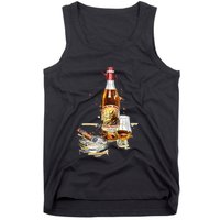 Pappy & Cigar Painting, Blantons, Buffalo Trace Tank Top