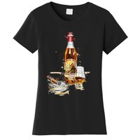 Pappy & Cigar Painting, Blantons, Buffalo Trace Women's T-Shirt