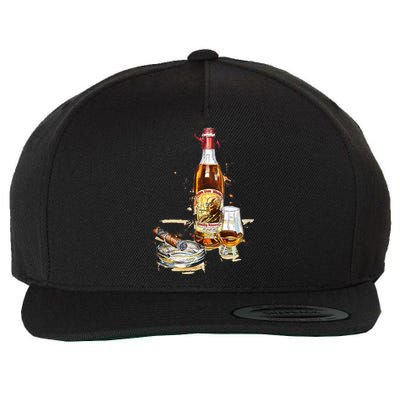 Pappy & Cigar Painting, Blantons, Buffalo Trace Wool Snapback Cap