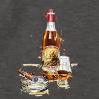 Pappy & Cigar Painting, Blantons, Buffalo Trace Vector Backpack