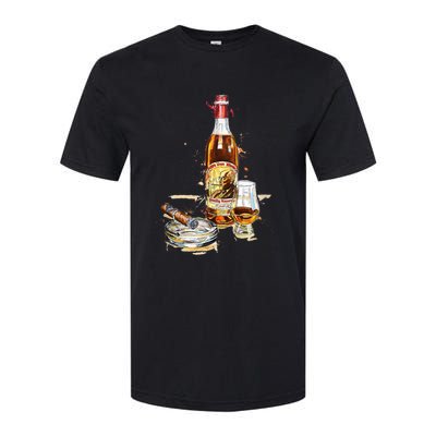 Pappy & Cigar Painting, Blantons, Buffalo Trace Softstyle CVC T-Shirt