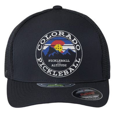 Pickleball Colorado Pickle Ball With Altitude Pickleball Flexfit Unipanel Trucker Cap