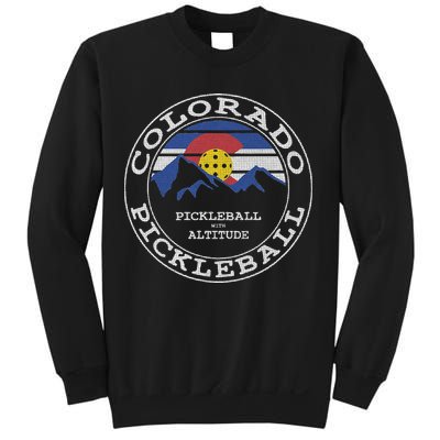 Pickleball Colorado Pickle Ball With Altitude Pickleball Sweatshirt