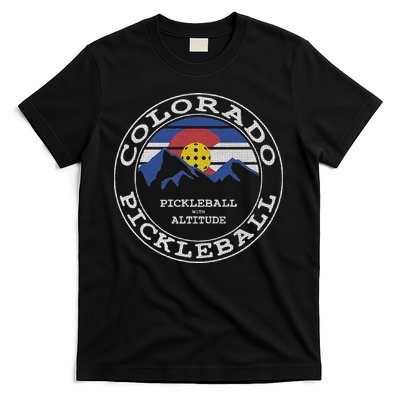 Pickleball Colorado Pickle Ball With Altitude Pickleball T-Shirt