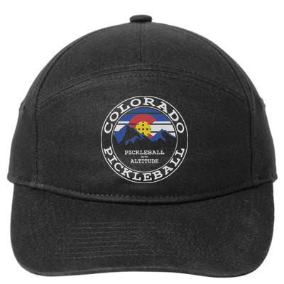 Pickleball Colorado Pickle Ball With Altitude Pickleball 7-Panel Snapback Hat