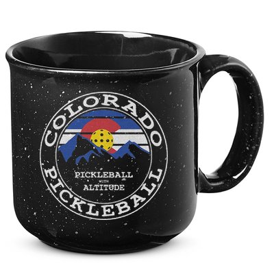 Pickleball Colorado Pickle Ball With Altitude Pickleball 15oz Campfire Ceramic Mug