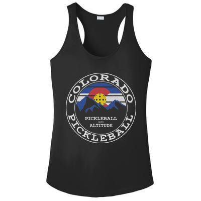 Pickleball Colorado Pickle Ball With Altitude Pickleball Ladies PosiCharge Competitor Racerback Tank