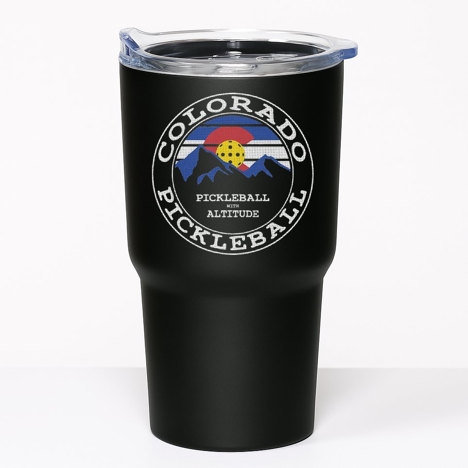 Pickleball Colorado Pickle Ball With Altitude Pickleball Tumbler