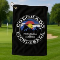 Pickleball Colorado Pickle Ball With Altitude Pickleball Golf Towel