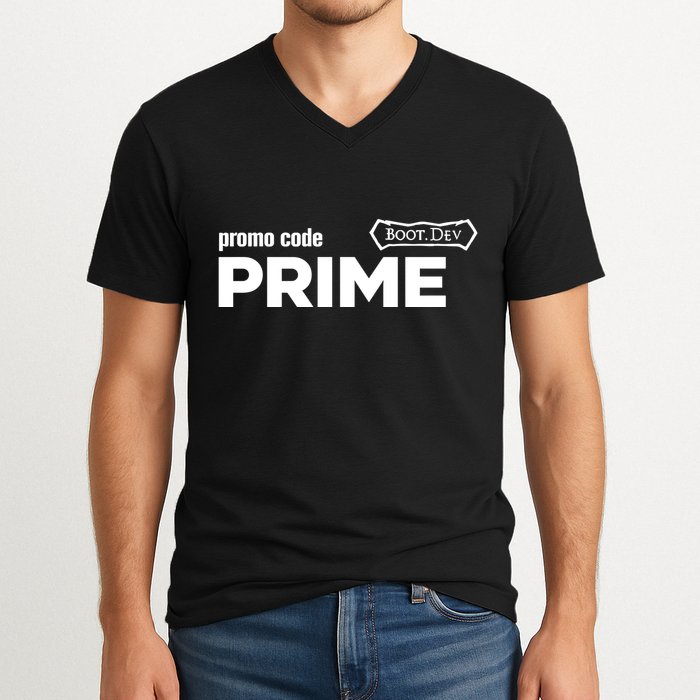 Promo Code Prime Boot.Dev V-Neck T-Shirt