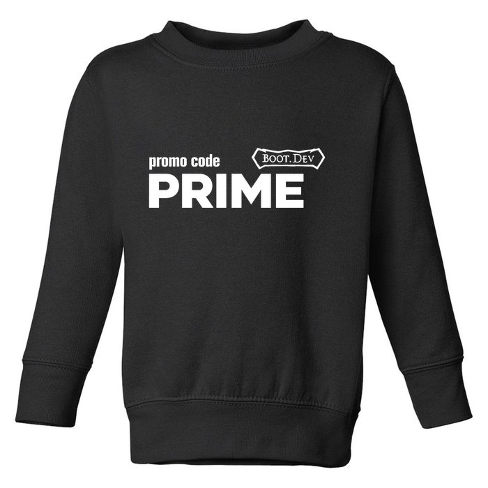 Promo Code Prime Boot.Dev Toddler Sweatshirt