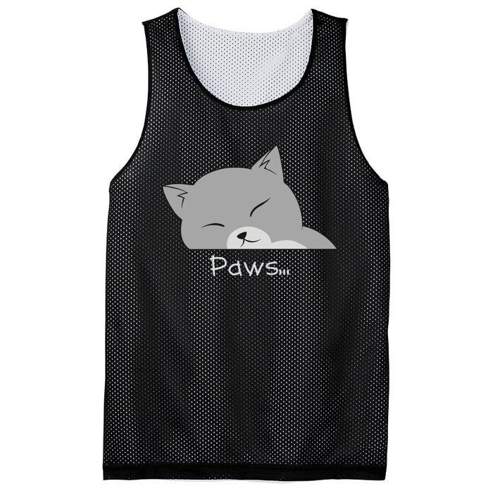 Paws Cat Mesh Reversible Basketball Jersey Tank