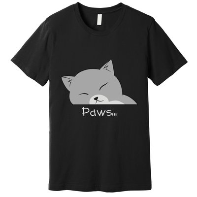 Paws Cat Premium T-Shirt