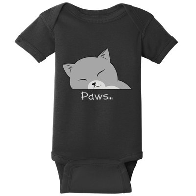 Paws Cat Baby Bodysuit