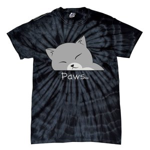 Paws Cat Tie-Dye T-Shirt