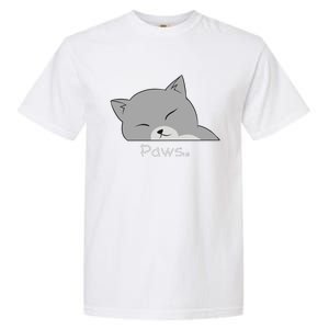 Paws Cat Garment-Dyed Heavyweight T-Shirt