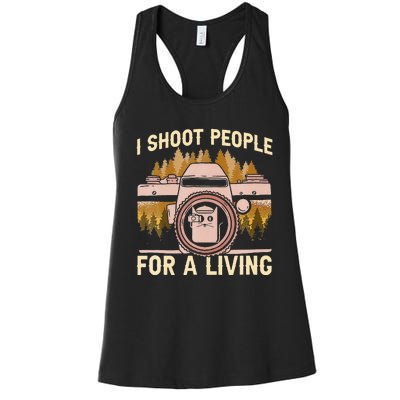 Professional Cat Photographer Capturing Feline Moments Women's Racerback Tank