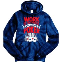 Poker Casino Player Bluffing Ace Royal Flush Pik Pot Tie Dye Hoodie