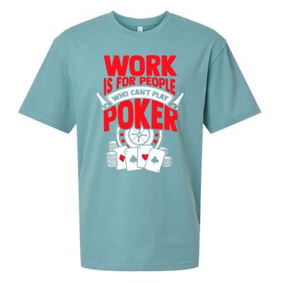 Poker Casino Player Bluffing Ace Royal Flush Pik Pot Sueded Cloud Jersey T-Shirt