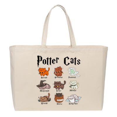 Potter Cats Cotton Canvas Jumbo Tote