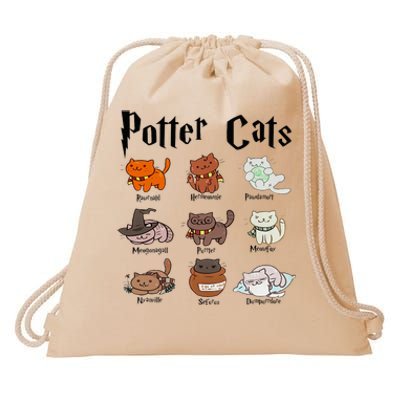 Potter Cats Drawstring Bag