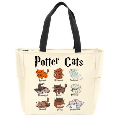 Potter Cats Zip Tote Bag