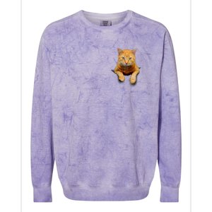 Pocket Cat Colorblast Crewneck Sweatshirt