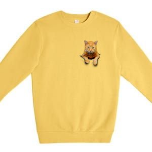 Pocket Cat Premium Crewneck Sweatshirt