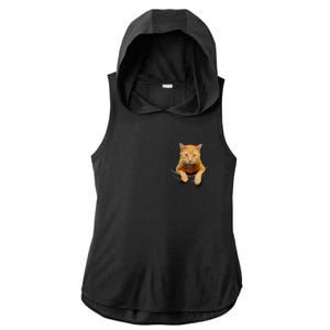 Pocket Cat Ladies PosiCharge Tri-Blend Wicking Draft Hoodie Tank